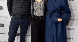 Meghan and Harry pictured alongside Cookie Queens director Alysa Nahamias at Sundance Film Festival