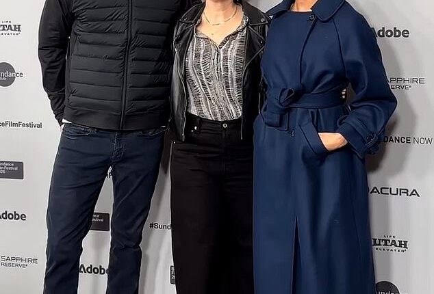 Meghan and Harry pictured alongside Cookie Queens director Alysa Nahamias at Sundance Film Festival