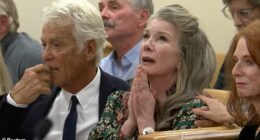 Little House on the Prairie star Melissa Gilbert was seen weeping with joy as her husband, Timothy Busfield, was released on his own recognizance Tuesday