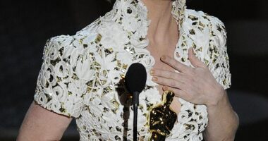 Melissa Leo, 65, revealed that winning an Academy Award didn't provide her with the career boost many would expect; Pictured accepting her Oscar at the 83rd Academy Awards in 2011