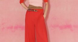 Wear your trousers with heels to ensure your look isn't a man-repelling one. Pictured: Perfect Wide-Leg Pant, £225, meandem.com