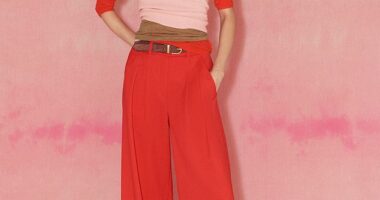 Wear your trousers with heels to ensure your look isn't a man-repelling one. Pictured: Perfect Wide-Leg Pant, £225, meandem.com