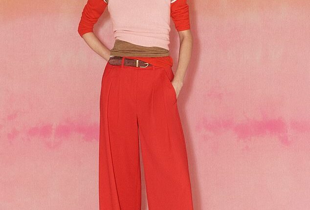 Wear your trousers with heels to ensure your look isn't a man-repelling one. Pictured: Perfect Wide-Leg Pant, £225, meandem.com