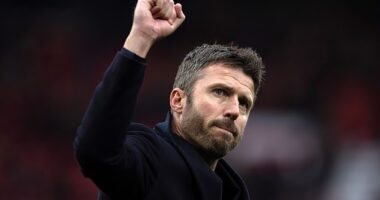 Michael Carrick celebrated a dream start as Manchester United’s head coach with a momentous win in the Old Trafford derby
