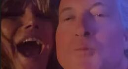 Heidi Klum, 52, filmed herself dancing with a pouting middle-aged reveler during a New Year's Eve party in St Barts