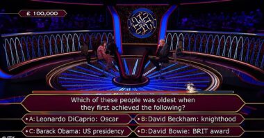 A contestant on Millionaire Hot Seat found herself stuck on this question - do you know the right answer?