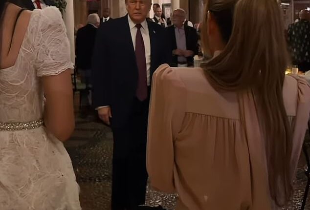 Barron Trump, 19, had been spotted at his father's side during Christmas celebrations at Mar-a-Lago after shying away from the spotlight to work on 'financial interests'