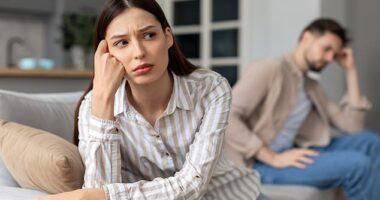 A young couple has discovered an explosive bombshell about their families that could destroy their relationship - six months before their wedding (stock image)