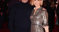 Emilia Fox with TV producer Jonathan Stadlen. They had a ‘life-changing’ whirlwind relationship after meeting in 2021, she says... but reveals she has been single for a year