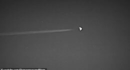 Anders Otteson, a Youtuber and explorer, captured video of a triangle-shaped aircraft flying over Area 51's restricted airspace