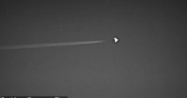 Anders Otteson, a Youtuber and explorer, captured video of a triangle-shaped aircraft flying over Area 51's restricted airspace