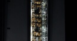 Pictured: Early in the morning on Saturday, January 17, NASA begins to move the Artemis II rocket out of the Vehicle Assembly Building at NASA's Kennedy Space Center. Next month, it will be used for the first manned-mission to the moon since 1972