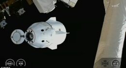The SpaceX Dragon capsule carrying Crew-11 undocked from the International Space Station at 5.20pm ET on Wednesday