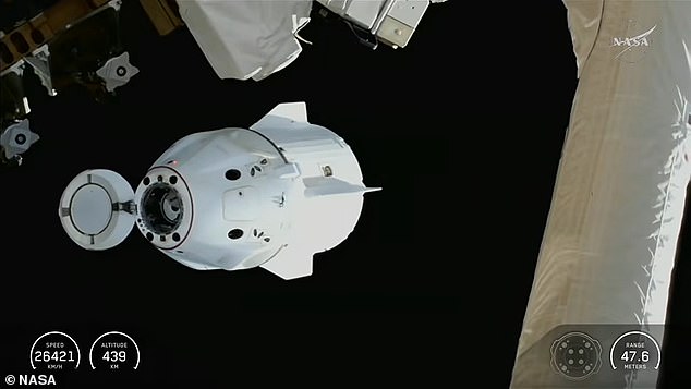 The SpaceX Dragon capsule carrying Crew-11 undocked from the International Space Station at 5.20pm ET on Wednesday