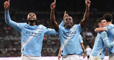 Antoine Semenyo (left) scored and Jeremy Doku (right) was the best player on the pitch as Manchester City beat Newcastle