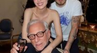 Nicola Peltz receives a $1 million a month allowance from her billonaire father Nelson, it's been reported (Nicola and Brooklyn pictured with her father Nelson Peltz)