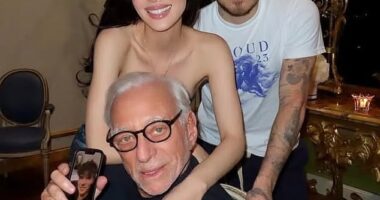 Nicola Peltz receives a $1 million a month allowance from her billonaire father Nelson, it's been reported (Nicola and Brooklyn pictured with her father Nelson Peltz)