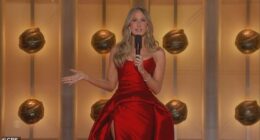 Golden Globes host Nikki Glaser opened the 2026 ceremony with a major bang as she dropped an explosive Epstein files joke before torching Leonardo DiCaprioand CBS News during her opening monologue