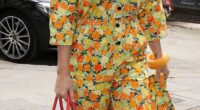 Hermes is to introduce greater levels of transparency into its sales policies. Pictured: Singer Katy Perry out in London in May 2019 - holding a bright orange Birkin