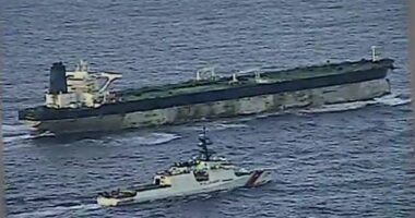 New footage has emerged showing the US Coast Guard chasing down the rogue vessel linked to Venezuelan oil before seizing it during a dramatic commando-style raid