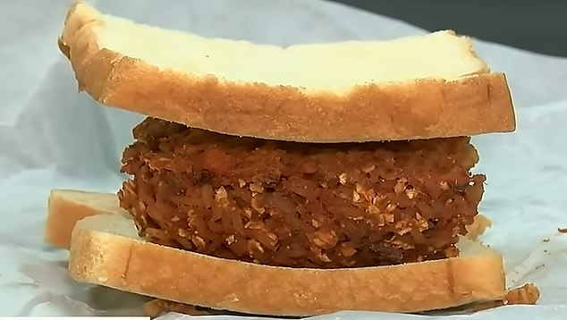 The 'warden burger,' served to isolated inmates for every meal as a punishment