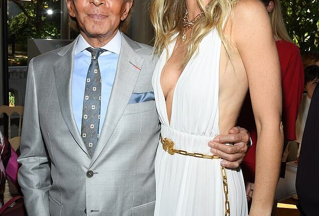 In later years, his 152-foot yacht - the TM Blue One- played host to a coterie of Hollywood celebrities, including Gwyneth Paltrow, pictured with the designer in 2019