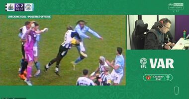 Antoine Semenyo's goal was ruled out for subjective offside against Erling Haaland