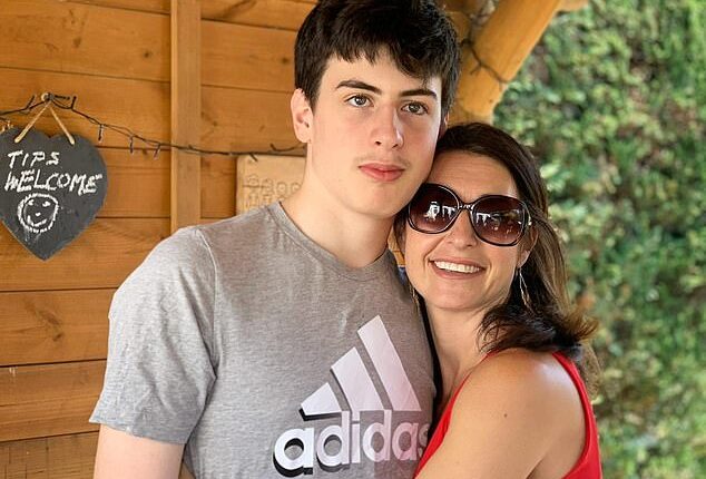 Chris and Jo Barber lost their son Leo in November 2023 after the youngster suffered months of depression linked to his extreme phone and computer use. Leo and Jo are pictured