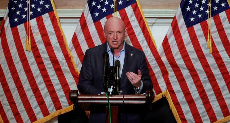 Secretary of War Pete Hegseth has moved to strip a Democratic senator's military rank and pay after he released a video calling on troops to disobey orders. 'Six weeks ago, Senator Mark Kelly (pictured) — and five other members of Congress— released a reckless and seditious video that was clearly intended to undermine good order and military discipline,' the secretary wrote in a statement. 'Therefore, in response to Senator Mark Kelly’s seditious statements — and his pattern of reckless misconduct — the Department of War is taking administrative action.'