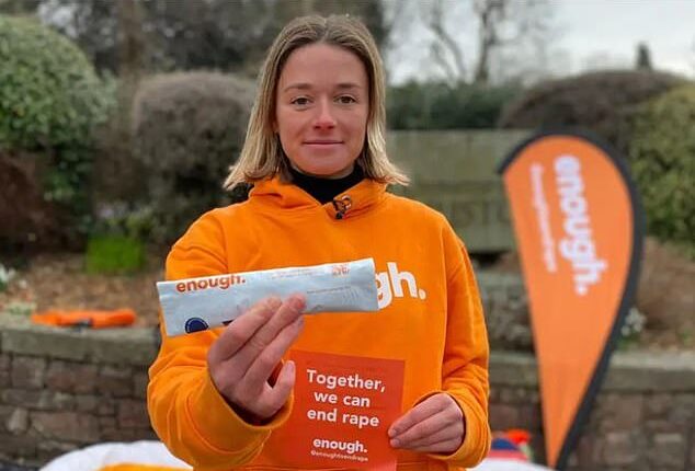 Katie White, the Cofounder of Enough, which plans to sell the self-swab rape kits in pharmacies, schools, workplaces and on Amazon, falsely claiming that police are already using them as evidence in prosecutions