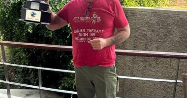 Police hunt British husband after wife is shot dead at hotel resort in Thailand