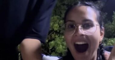 An Australian woman who goes by the name Poppy (pictured), has been left shocked after opening a box of Cadbury Favourites only to discover that several of the chocolates contained paper instead of chocolate