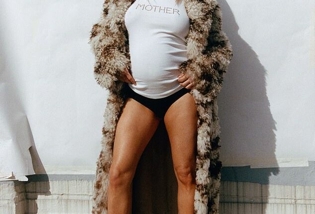 Pregnant Ellie Goulding has posed in her underwear for a new cover-shoot with the latest issue of NYLON magazine