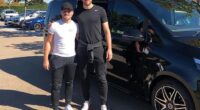 Riccardo Leighton's job is to source and finance cars for footballers (pictured with Harry Kane)
