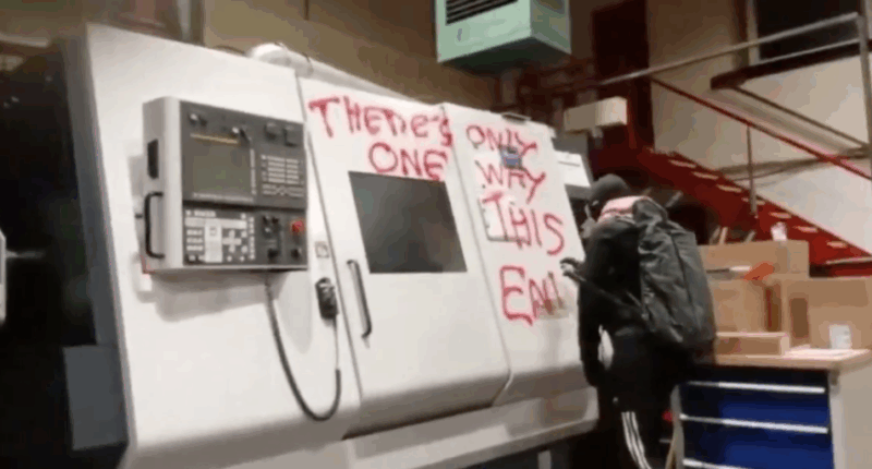 Pro-Hamas Activists Vandalize F-35 Component Factory.