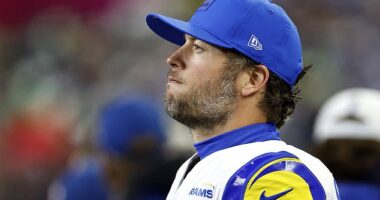 Matthew Stafford would not discuss retirement in the aftermath of Los Angeles' playoff agony