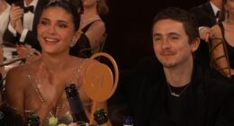 Timothée Chalamet appeared to 'snub' girlfriend Kylie Jenner at The Golden Globes just one week after he declared his love to her after taking home a Critics Choice Award for his role in Marty Supreme