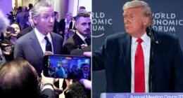 Donald Trump has barred Gavin Newsom from the USA House in Davos after the California governor mocked his 'boring' Greenland speech. Newsom's press office claimed that he was denied entry to the US clubhouse following pressure from the White House on Wednesday. The USA House is the official US gathering area for global political leaders and business executives at World Economic Forum in Switzerland. Newsom was reportedly scheduled to speak at the building with a panel hosted by Fortune Magazine but was absent from the event.