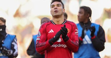 Man United midfielder Casemiro can trigger a one-year extension in his contract if he starts 35 games in all competitions this season