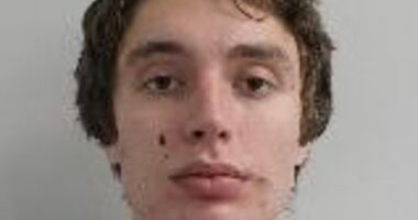 Matvei Rumianstev (pictured) was today found guilty of beating up his girlfriend while she was on a FaceTime call with Barron Trump - but was cleared of raping her