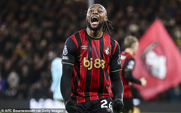 Antoine Semenyo is set to have his medical with Manchester City on Thursday ahead of his £65million move from Bournemouth