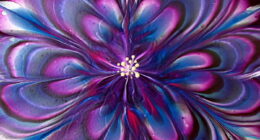 Reverse Flower Dip Acrylic Pour: My Mesmerizing Fluid Art Painting