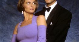 Riders star Marcus Gilbert has passed away aged 67 following a cancer battle (pictured with co-star Annabel Giles in the 1993 show)