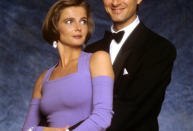 Riders star Marcus Gilbert has passed away aged 67 following a cancer battle (pictured with co-star Annabel Giles in the 1993 show)