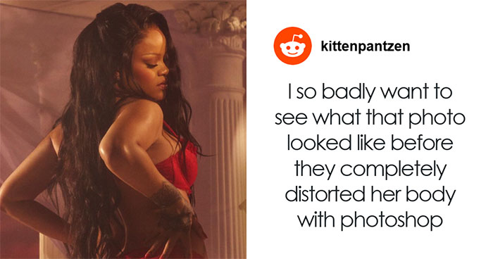 Rihanna’s “Distorted” Lingerie Photos Called Out For Manipulation After Fans Notice Key Details