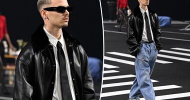 Romeo Beckham walks the runway for Willy Chavarria amid family drama