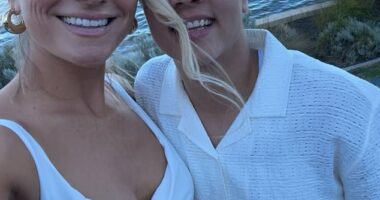 Kristie Mewis (left) and Sam Kerr (right) are building a luxurious oceanside property next to Perth's South Beach