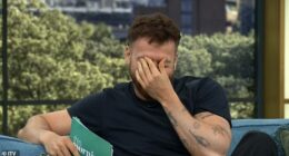 Sam Thompson was left embarrassed after Ben Shephard took a withering swipe at his appearance as he appeared on the This Morning sofa