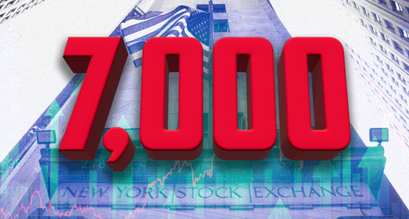 S&P 500 touches 7,000 for the first time, led by a surprising group of stocks