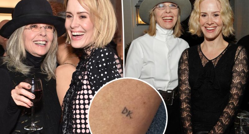 Sarah Paulson debuts tattoo dedicated to Diane Keaton on late actress' 80th birthday